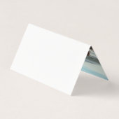 Aquarelle florale script photo plié merci (Back)