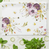 Aquarelle Florale Serviette de cuisine (Plié)