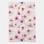 Aquarelle Florale Serviette de cuisine (Vertical)