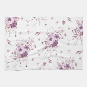 Aquarelle Florale Serviette de cuisine (Horizontal)