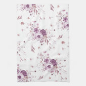 Aquarelle Florale Serviette de cuisine (Vertical)