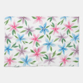 Aquarelle Florale Serviette de cuisine (Horizontal)