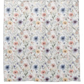 Aquarelle florale Styl rideau de douche botanique (Devant)