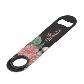 Aquarelle florale sur noir #2 personnalisée (Devant angulaire)