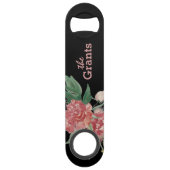 Aquarelle florale sur noir #2 personnalisée (Dos)