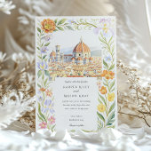 Aquarelle Florence Toscane Faire-part de mariage