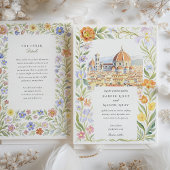 Aquarelle Florence Toscane Faire-part de mariage