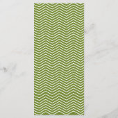 Aquarelle Folid vert sauvage Menu Mariage Carte II (Dos)