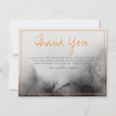 Aquarelle foncée Halloween Mariage Carte de remerc (Devant)