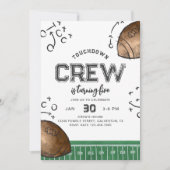 Aquarelle Football Invitation Anniversaire (Devant)