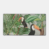 Aquarelle Forêt tropicale et Oiseaux du Toucan (Recto)