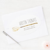 Aquarelle Fork, Chef, Autocollants (Enveloppe)