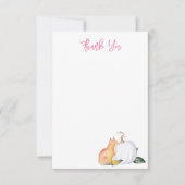 Aquarelle Fox et Carte de remerciements Citrouille (Devant)