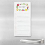 Aquarelle fraîche colorée Liste des légumes<br><div class="desc">Restez organisé avec cette liste lumineuse et colorée de nos aquarelles peintes à la main. Modifiez facilement le titre de cette liste à l'aide du champ de modèle de texte fourni.</div>
