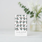 Aquarelle Fraises Carte de visite de gribouillis (Debout devant)