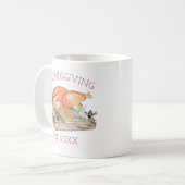 Aquarelle Friendsgiving Turkey Mug (Devant gauche)