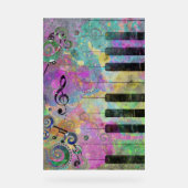 Aquarelle froide Piano coloré (Recto)