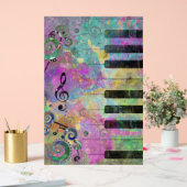 Aquarelle froide Piano coloré (Mariage)