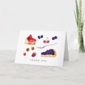 Aquarelle Fruits et Merci de gâteaux (Devant)