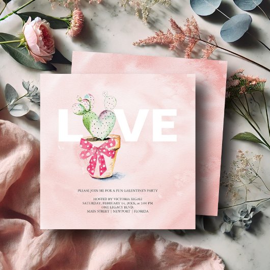 Aquarelle Galantine Invitations Anniversaire