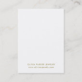 Aquarelle Géode Or Turquoise | Carte d'affichage à (Dos)