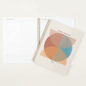 Aquarelle géométrique Abstraite moderne (Devant avec enveloppe)