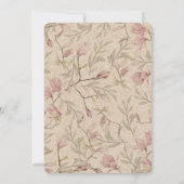 Aquarelle Ginkgo Faire-part de mariage Floral (Dos)