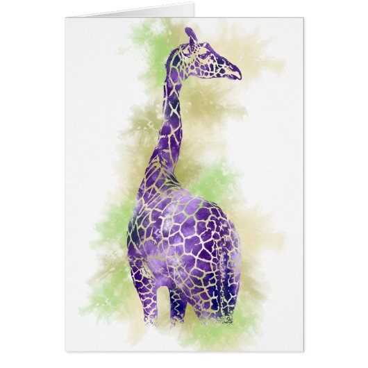 Aquarelle Giraffe 1 (Devant)