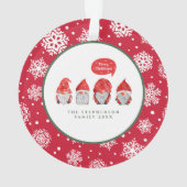 Aquarelle Gnome Santas Diffusion Noël Soirée (dos)