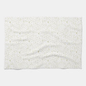 Aquarelle Gold Confetti Points Serviette de cuisin (Horizontal)