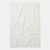 Aquarelle Gold Confetti Points Serviette de cuisin (Vertical)