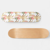 Aquarelle Gold Pineappy Motif Skateboard (Horz)