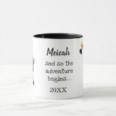 Aquarelle Gown et Casquette Girl Mug (Centre)