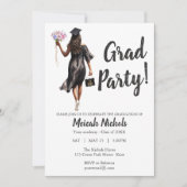 Aquarelle Graduation Moderne Invitation tendance (Devant)