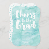 Aquarelle graduée | Invitation à l'obtention du di (Devant / Derrière)