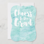 Aquarelle graduée | Invitation à l'obtention du di (Devant)