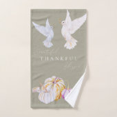 Aquarelle Gratuit Heureux Béni Thanksgiving (Serviette à main)