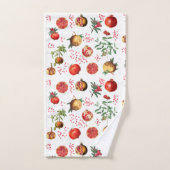 Aquarelle grenade Motif de fruits méditerranéen (Serviette à main)