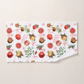 Aquarelle grenade Motif de fruits méditerranéen (Serviette à main)