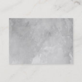 Aquarelle gris brossé Élégant Étiquette d'or Faux (Dos)