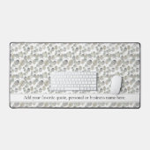 Aquarelle gris Eucalyptus Feuilles Texte personnal (Clavier et souris)