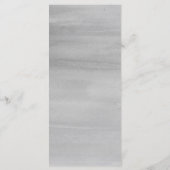 Aquarelle gris Menu Réception Mariage (Dos)