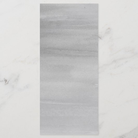 Aquarelle gris Menu Réception Mariage (Dos)