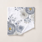 Aquarelle grise blanche (Gant de toilette)