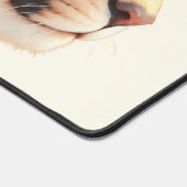 Aquarelle Guépard Orange Doré Mouvement Fluide (Coin)