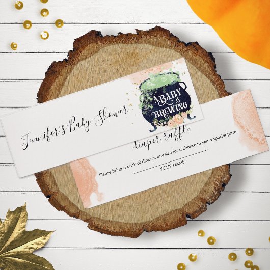 Aquarelle Halloween Baby shower Déchets Raffin