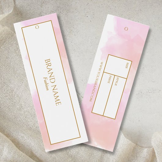 Aquarelle Hang tag | Or blanc