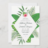 Aquarelle Hawaii Aloha Luau Faire-part de mariage (Devant)