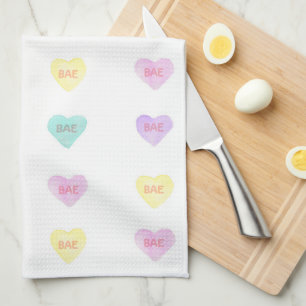 Aquarelle Heartz BAE Serviette de cuisine
