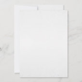 Aquarelle Hiver Floral Baby shower Invitation (Dos)